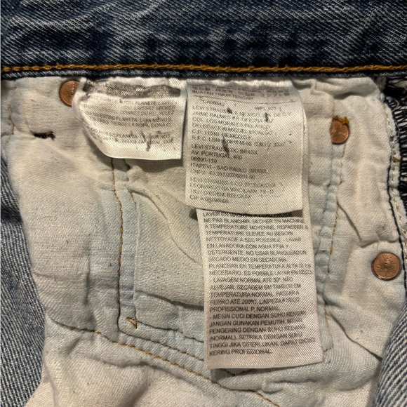 Levi's 501s Men's Blue Jeans size 31W 32L - Picture 6 of 8